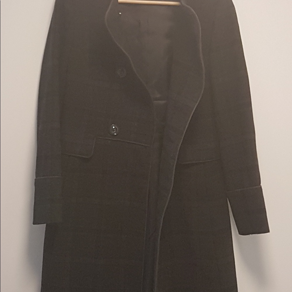 Cinzia Rocca Due Gray Plaid Coat